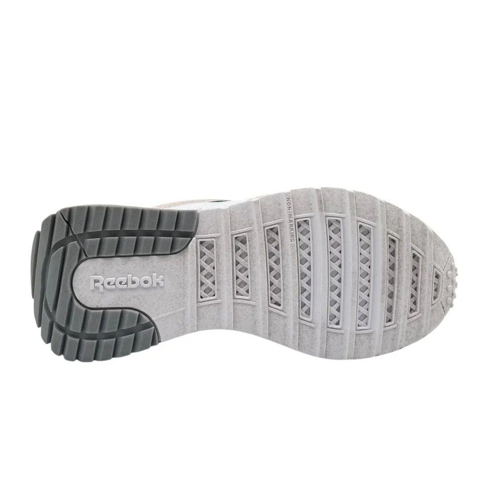 Reebok Youth Big Boys‎ Girls Sneakers Size 2 White Green Beige Classic Lace-Up